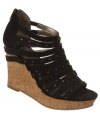 Go with the flow? Not today! The Klash wedge sandals by Fergalicious let you make your own rules.