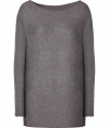 An essential basic in super soft jersey-cashmere, Majestics heather grey dolman sleeve top is a must for your layered looks - Rounded neckline, long dolman sleeves - Easy straight fit - Pair with favorite skinnies and chunky biker boots