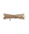 Luxurious bracelet made ​.​.of fine, gold-colored metal - Extremely high quality crafted fashion jewelry from the hot Parisian label Balmain - Multiple strands of link chains twisted stylishly into each other - Extremely decorative - A highlight for each wrist - A hit for day and night