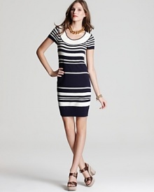 Shoshanna Dress - Amanda Striped Sweater Dress