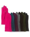 A lovely ruffle lends feminine charm to these touch-screen compatible gloves from Echo.