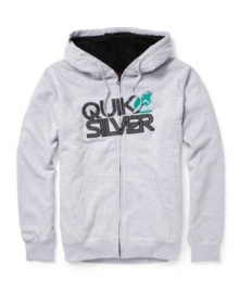 Zip into this cool, casual look from Quiksilver and nail your weekend style. It's sherpa-lined for added comfort.