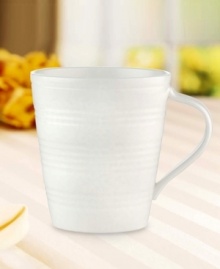 Two mix-and-match, ridged patterns-Sevenº and Fourº-combine to lend your table a modern, geometric aesthetic. Four ring mug. From Lenox's dinnerware and dishes collection. Qualifies for Rebate