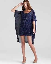 Mara Hoffman's star-printed poncho doubles up for daytime as a dress or swim cover-up. Ditch the slip when beach-bound to flaunt an equally chic bikini.