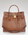 In on-trend croc-embossed leather, this MICHAEL Michael Kors tote takes a tactile approach to practical, day right style.