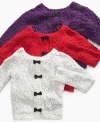 Bow accents amp up this fun girlie sweater from Jessica Simpson.