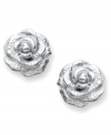 Love defined. Giani Bernini's pretty & petite rose stud earrings feature a delicate design in sterling silver. Approximate diameter: 1/4 inch.