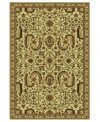 This traditionally styled rug from the St. Lawrence collection relies on timeless design to convey its stunning message. With an elaborate network of vines, blossoms and leaves woven into a tan field, the unique rug brings classic grace and elegance into your home.