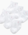 This six pack of softness from Ralph Lauren comes with a bright pink pony on the ankle and is a soft and comfortable sock for your boy or girl.