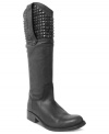 Stud detailing at the top of the shaft of Steve Madden's Regime boots puts a trendy spin on a classic style.