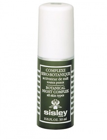 An intensive night care formula specifically designed for dull, lifeless and energy-depleted skin in need of new radiance and vitality. Rich in botanical extracts and essential oils, it encourages elimination of the toxins that dull your complexion. Apply for 10 consecutive nights to help: Increase skin tone, firmness and resilience Protect against damage from environmental stress factors Encourage hydration and prevent the appearance of wrinkles 1 oz.