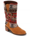 Wild western boots. The Nicole booties from Muk Luks spruce up a classic style with a range of patterns around the outside.