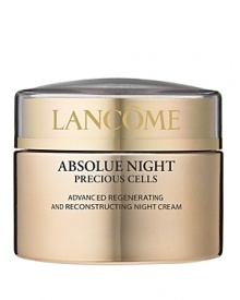 Restores Density - Reduces Wrinkles - Regenerates RadianceEpidermis' most precious cells are the stem cells. Our research has made a decisive breakthrough by revealing the crucial role of stem cells' environment on their ability to restore density. Exclusive innovation from Lancôme: A powerful combination of unique ingredients - Reconstruction Complex and Pro-Xylane™ - has been shown to improve the condition around the stem cells, and stimulate cell regeneration to reconstruct skin to a denser quality*.This indulgently rich cream melts effortlessly into the skin and helps support skin's natural ability to repair itself at night. Results Upon waking, skin looks rested, soft and supple, and feels wrapped in a veil of comfort. Day 7, skin feels strengthened. Day 28, wrinkles appear reduced. Skin feels satiny smooth. Dermatologist-tested for safety. *In-vitro test.