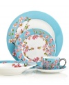 An inspiration, the Madison place setting is designed and named for Madison Arnold, who dreamed of seeing New York but succumbed to leukemia at age 14. Lush cherry blossoms evoke springtime in Madison Square Park and complement Lauderdale dinnerware, too.