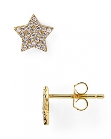 Give every look a perfect gold star with this pair of 18 karat gold vermeil earrings from Crislu, accented by delicate, hand cut cubic zicronia stones.