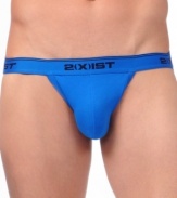 Best visible means of support: A jock strap with a low-rise contoured pouch, now in a two-pack from 2(x)ist.