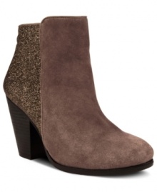 Give your look a sparkly treat. Glittery heels make the Hariza booties by Vince Camuto really stand out.