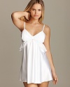 Lounge around in something pretty, like this ruffle embellished chemise from Flora Nikrooz.