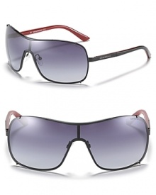 Sleek shield-style shades from Emporio Armani.