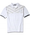 Kick your casual wardrobe up a notch with the fresh striped style of this Sean John polo shirt.