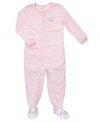 Snuggle up for any season. This Carter's sleeper will keep her warm and comfy all night.