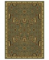 This traditionally styled rug from the St. Lawrence collection relies on timeless design to convey its stunning message. With an elaborate network of vines, blossoms and leaves woven into a sea green field, the unique rug brings classic grace and elegance into your home.