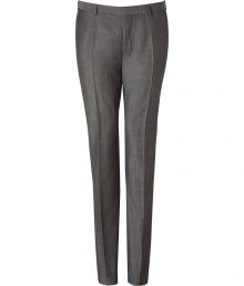 Sharp style comes to your closet with these sophisticated pants from Hugo - Flat front, off-seam pockets, back welt pockets with buttons - Slim fit - Transitions from the office to evening effortlessly - pair with a button-down and matching blazer