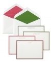 There's more than one way to say thank you and, with kate spade by Crane Quip cards, you'll always do it right. Messages like, How did you know? and It's perfect are hand-engraved on crisp white with colorful borders and envelope liners to match.