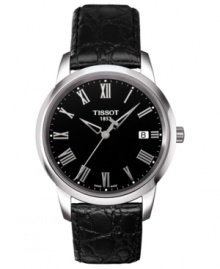 Timeless precision and Swiss artistry creates this handsome Classic Dream collection watch from Tissot.