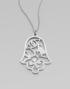 A charming, sterling silver pendant of lucky symbols with diamond accents on a link chain. Sterling silverDiamonds, 0.6 tcwLength, about 30Pendant size, about 2Lobster clasp closureMade in USA