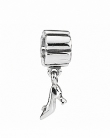 Girly and glamorous, PANDORA's sterling silver stiletto charm dangles daintily from your bracelet.