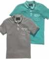 Stay classic. Some things never go out of style, and neither will you with this polo shirt from Guess.