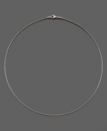 A versatile and beautiful chain necklace in 14k white gold. Approximate length: 17-3/4 inches.