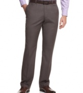 Bring your work wardrobe to current status. An up-to-date fit make these Perry Ellis pants a contemporary classic.