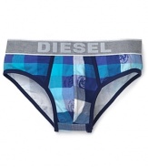 Diesel Plaid Briefs