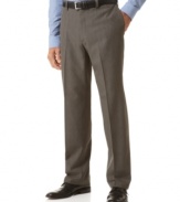 Looks good on you, looks good for the environment. These Haggar pants are never short on comfort or style.