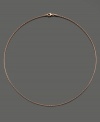 A little accent, a lasting impression. Cable chain necklace in 14k rose gold. Approximate length: 17-3/4 inches.