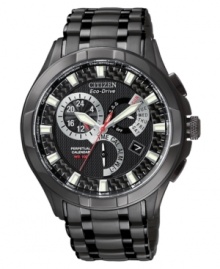 With multiple functions and a sleek, everyday appeal, this modern watch from Citizen keeps you in speed.