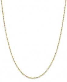 Add a touch of shine with a simple chain. Giani Bernini's 24k gold over sterling silver necklace features a twisted design. Approximate length: 18 inches.