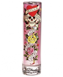 The brilliant, almost blinding scent of the Ed Hardy tattoo artinspired this super vibrant and sexy fragrance. An explosion of fruits opens the accent including Tropical Mango, Wild Strawberries and Ruby Red Grapefruit vintage floralcy with a Rock'n Roll Edge brings a dark eeriness including Black Freesia. This contrast of floralcy merges into a background of Hot Skin and Warm Soulful Amber. It is a delicious and very addictive fragrance statement.