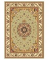 Safavieh's Lyndhurst collection offers the beauty and painstaking detail of traditional Persian and European styles with the ease of polypropylene. With a symphony of florals, vines and latticework detailing, these beautiful rugs bring warmth and life to any room. Polypropylene resists stains, keeping rugs pristine for years to come. This rug features a soft grey border with sage green, leafy detailing throughout. The dark center is reminiscent of constellations in the night sky--serene and lovely. (Clearance)