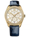 A luxe color combo combines with Swarovski shine to create this beautiful casual watch from Tommy Hilfiger.