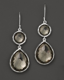 Faceted pyrite is framed in sterling silver on these brilliant earrings from Ippolita.