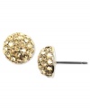 A blazing new look, by Givenchy. Goldtone crystal accent fireball earrings in mixed metal.