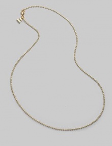 A classic design, extra bold and extra brilliant in 18k gold, to wear alone or with your favorite pendant or charm. 18k yellow gold Length, about 16 Lobster clasp Made in Italy