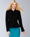 Work peplum into your wardrobe with this pretty lace jacket from INC. Perfect with a pencil skirt!