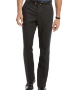 A cool classic.  This twill pant from Perry Ellis is perfect for your work wardrobe.