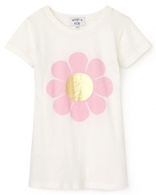 Blushing pinks and gorgeous golds put the power this flower tee from Wildfox Kids.