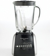 Ride the Wave all the way to beautifully blended drinks and more. This generously sized blender features a Wave-Action(tm) system that continuously pulls ingredients down into the blades for consistently smooth results. Three-year warranty. Model 50235.