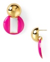 Bold, bodacious drop earrings from kate spade new york recall the best of eighties power dressing. Make them modern by keeping other lines soft and fabrics feminine.